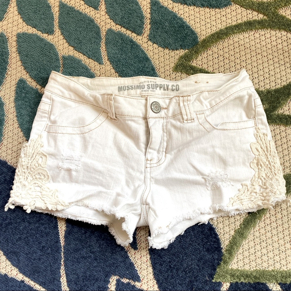 Mossimo Brand White Lace Shorts